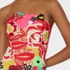 multi_color_lace_dress_2-2.webp Evening Gowns-MILLY Multi Color Lace Dress Red Multi