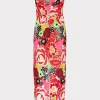 multi_color_lace_dress_4.webp Jumpsuits & Rompers-MILLY Multi Color Lace Dress Red Multi