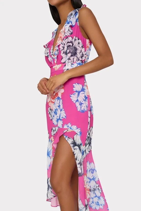 nanci_petals_in_bloom_ruf_2-3.webp Guest Of Dresses-MILLY Nanci Petals In Bloom Ruffle Dress Pink Multi