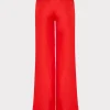 Matching Sets-MILLY Nash Viscose Twill Pants Red