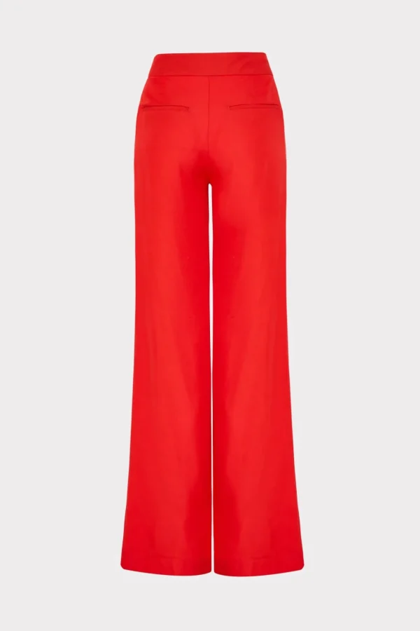 nash_viscose_twill_pants_3.webp Jumpsuits & Rompers-MILLY Nash Viscose Twill Pants Red