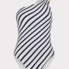 nautical_stripe_one_shoul_0.webp One Piece Swimsuits-MILLY Nautical Stripe One Shoulder One Piece Navy/White