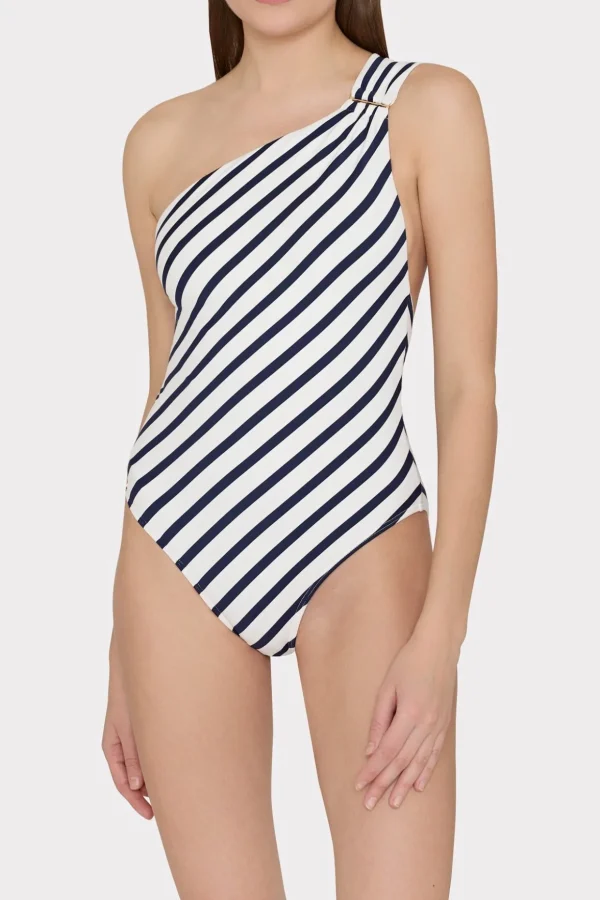 nautical_stripe_one_shoul_1-1.webp Jumpsuits & Rompers-MILLY Nautical Stripe One Shoulder One Piece Navy/White