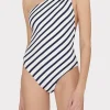 nautical_stripe_one_shoul_1.webp One Piece Swimsuits-MILLY Nautical Stripe One Shoulder One Piece Navy/White