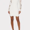 White Dresses-MILLY Nessa 3D Lace Dress White