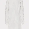 White Dresses-MILLY Nessa 3D Lace Dress White