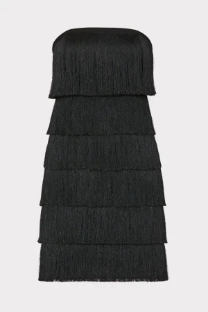 nuoir_metallic_fringe_dre_0.webp Little Black Dresses-MILLY Nuoir Metallic Fringe Dress Black Metallic