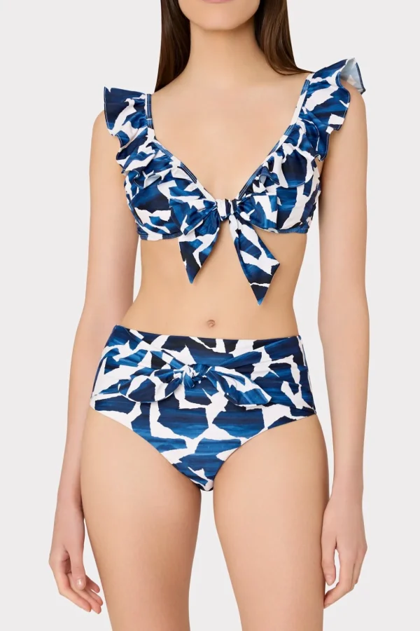 ocean_puzzle_ruffle_bikin_1.webp Bikinis-MILLY Ocean Puzzle Ruffle Bikini Top Navy Multi