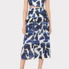 ocean_puzzle_viscose_line_1-3.webp Jumpsuits & Rompers-MILLY Ocean Puzzle Viscose Linen Skirt Navy Multi
