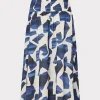 ocean_puzzle_viscose_line_3-3.webp Jumpsuits & Rompers-MILLY Ocean Puzzle Viscose Linen Skirt Navy Multi