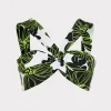 olivia_sea_of_petals_drap_0-1.webp Jumpsuits & Rompers-MILLY Olivia Sea Of Petals Draped Bandeau Top Chartreuse/Black