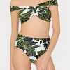 olivia_sea_of_petals_drap_3-1.webp Jumpsuits & Rompers-MILLY Olivia Sea Of Petals Draped Bandeau Top Chartreuse/Black