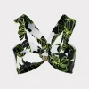 olivia_sea_of_petals_drap_7.webp Bikinis-MILLY Olivia Sea Of Petals Draped Bandeau Top Chartreuse/Black