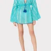 olympia_lurex_stripe_cove_1.webp Cover-Ups-MILLY Olympia Lurex Stripe Coverup Dress Turquoise/Blue