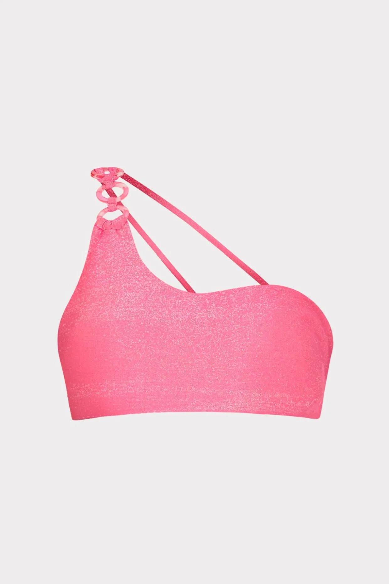 one_shoulder_oring_bikini_0.webp Jumpsuits & Rompers-MILLY One Shoulder O-Ring Bikini Top Shimmer Pink