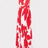 oria_grand_foliage_pleate_0-2.webp Evening Gowns-MILLY Oria Grand Foliage Pleated Dress Red/White