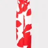 Jumpsuits & Rompers-MILLY Orion Grand Foliage Dress Red/White