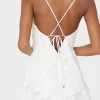 Mini Dresses-MILLY Osian 3D Circle Dress White