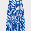 otha_brushstroke_pleated__0.webp Jumpsuits & Rompers-MILLY Otha Brushstroke Pleated Skirt Blue Multi
