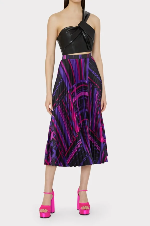 otha_patchwork_plaid_skir_1.webp Skirts-MILLY Otha Patchwork Plaid Skirt Purple Multi