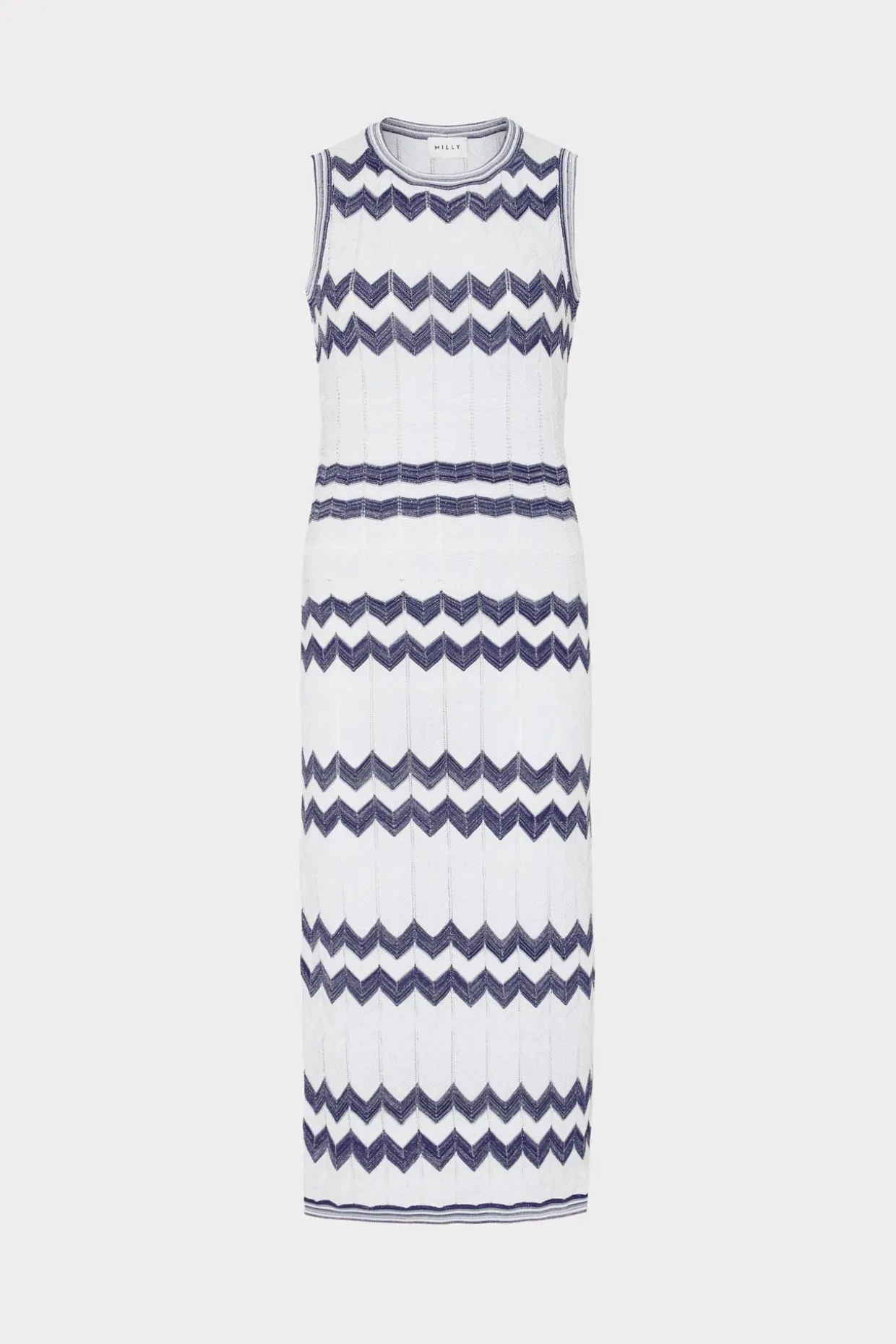 oversized_zig_zag_midi_dr_0.webp Jumpsuits & Rompers-MILLY Oversized Zig Zag Midi Dress Navy/Ecru