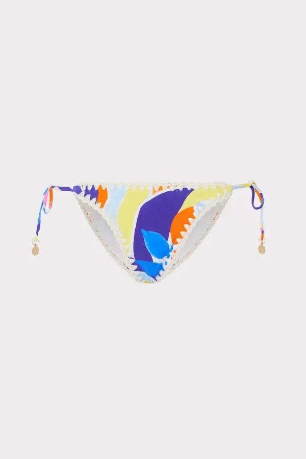 Bikinis-MILLY Painted Bloom Bikini Bottom Blue Multi