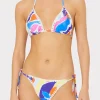 Bikinis-MILLY Painted Bloom Bikini Bottom Blue Multi
