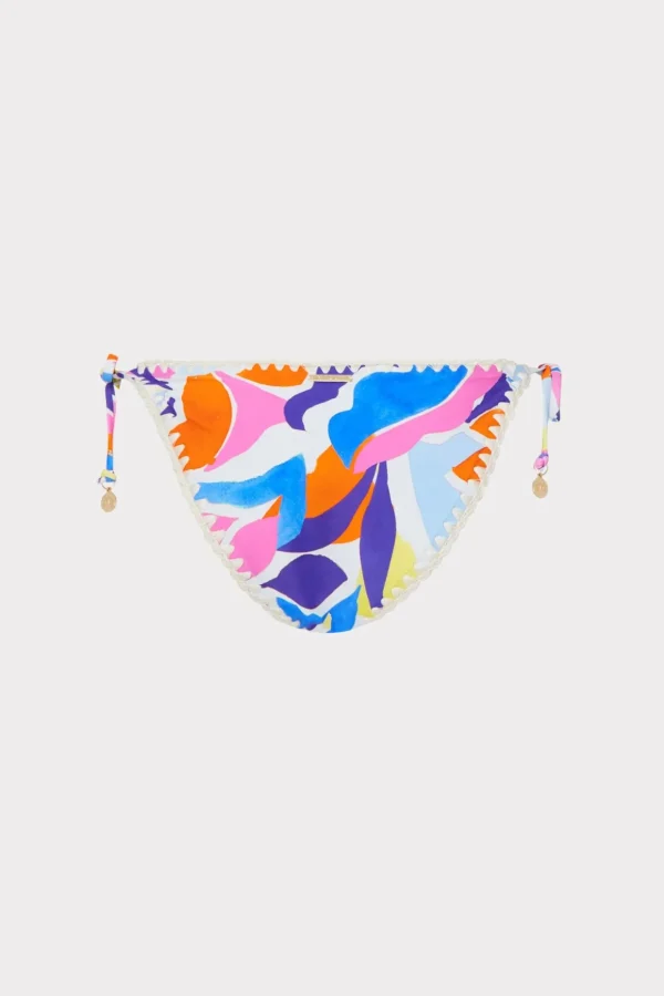 Bikinis-MILLY Painted Bloom Bikini Bottom Blue Multi