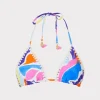 Bikinis-MILLY Painted Bloom Bikini Top Blue Multi