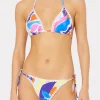 Bikinis-MILLY Painted Bloom Bikini Top Blue Multi