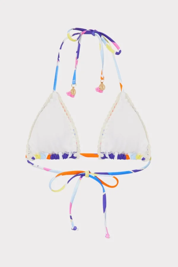 Bikinis-MILLY Painted Bloom Bikini Top Blue Multi