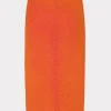 Matching Sets-MILLY Plaited Knit Midi Skirt Pink/Coral