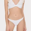 Jumpsuits & Rompers-MILLY Pleated Organza Bikini Top White