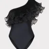 pleated_organza_one_shoul_0-1.webp Jumpsuits & Rompers-MILLY Pleated Organza One Shoulder One Piece Black