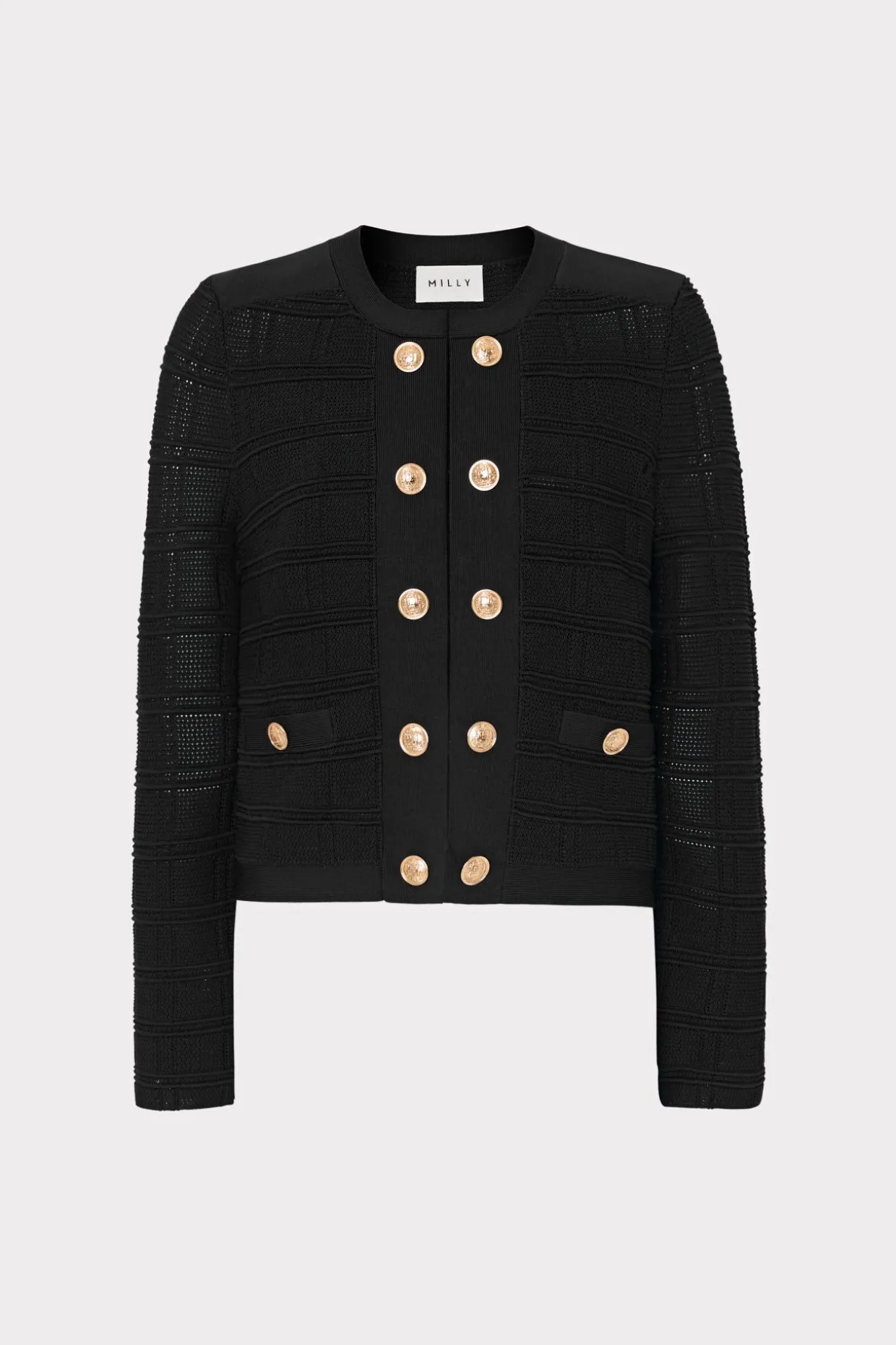 pointelle_textured_knit_j_0-1.webp Coats & Jackets-MILLY Pointelle Textured Knit Jacket Black