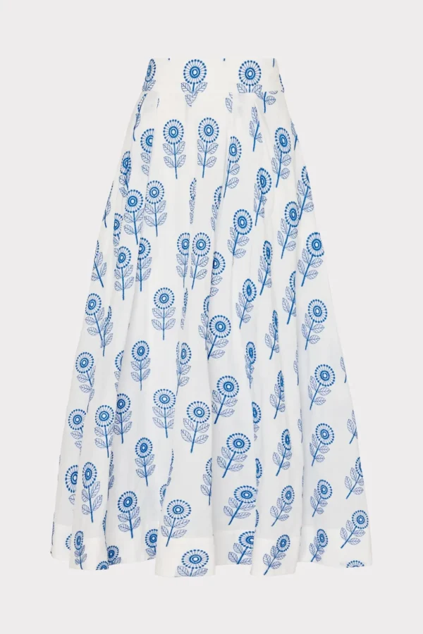 poppy_embroidery_skirt_0.webp Jumpsuits & Rompers-MILLY Poppy Embroidery Skirt White/Blue