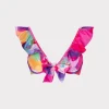 Jumpsuits & Rompers-MILLY Rainbow Waterfall Ruffle Bikini Top Multi