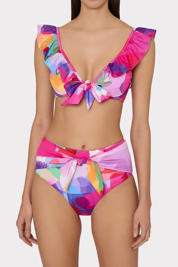 rainbow_waterfall_tie_bik_1.webp Jumpsuits & Rompers-MILLY Rainbow Waterfall Tie Bikini Bottom Multi