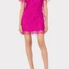 rana_feather_dress_1-1.webp Pink Dresses-MILLY Rana Feather Dress Fuchsia