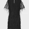 rana_feather_dress_3.webp Little Black Dresses-MILLY Rana Feather Dress Black