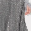 rayla_pleated_sequins_ski_2.webp Skirts-MILLY Rayla Pleated Sequins Skirt Silver