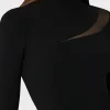 ren_sheer_cut_out_mini_dr_2.webp Jumpsuits & Rompers-MILLY Ren Sheer Cut Out Mini Dress Black