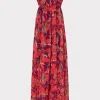 Jumpsuits & Rompers-MILLY River Windmill Floral Dress Red Multi