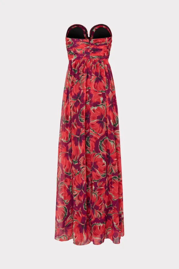 Jumpsuits & Rompers-MILLY River Windmill Floral Dress Red Multi