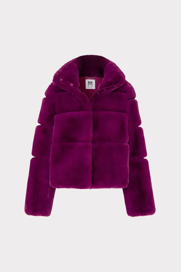 rivera_faux_fur_jacket_0.webp Coats & Jackets-MILLY Rivera Faux Fur Jacket Purple