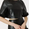 rochelle_crinkle_vegan_le_2.webp Skirts-MILLY Rochelle Crinkle Vegan Leather Skirt Black
