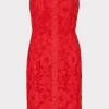 Jumpsuits & Rompers-MILLY Roja Lace Mini Dress Red