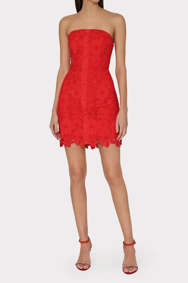roja_lace_mini_dress_1-2.webp Mini Dresses-MILLY Roja Lace Mini Dress Red