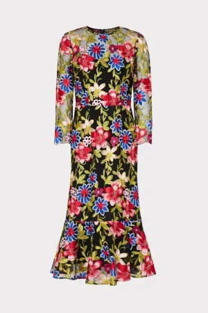 rosalind_floral_embroider_0-1.webp Guest Of Dresses-MILLY Rosalind Floral Embroidery Dress Red Multi