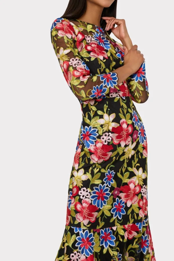 rosalind_floral_embroider_2.webp Jumpsuits & Rompers-MILLY Rosalind Floral Embroidery Dress Red Multi